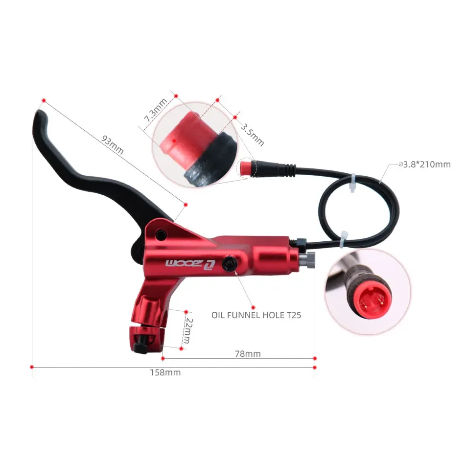 ZOOM HB-876E 4-piston Disc Hyd - Zoom Hydraulic Brake 4 Piston E-Scooter review and price