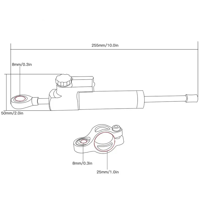 For Honda CB900F Hornet CB919  - Steering Damper Stabilizer Kit Cnc review and price