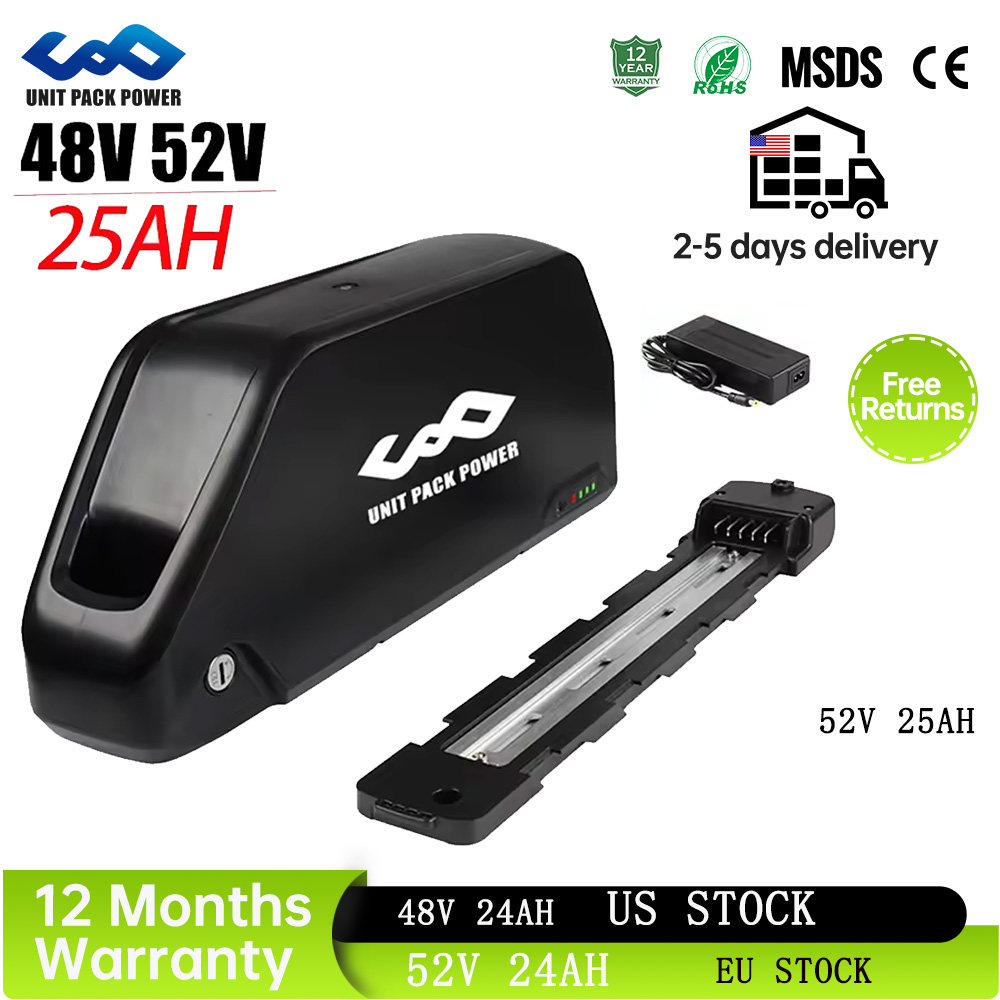 52V 25AH  Downtube EBike Batte - 60V 30Ah 21700 Battery Pack review and price