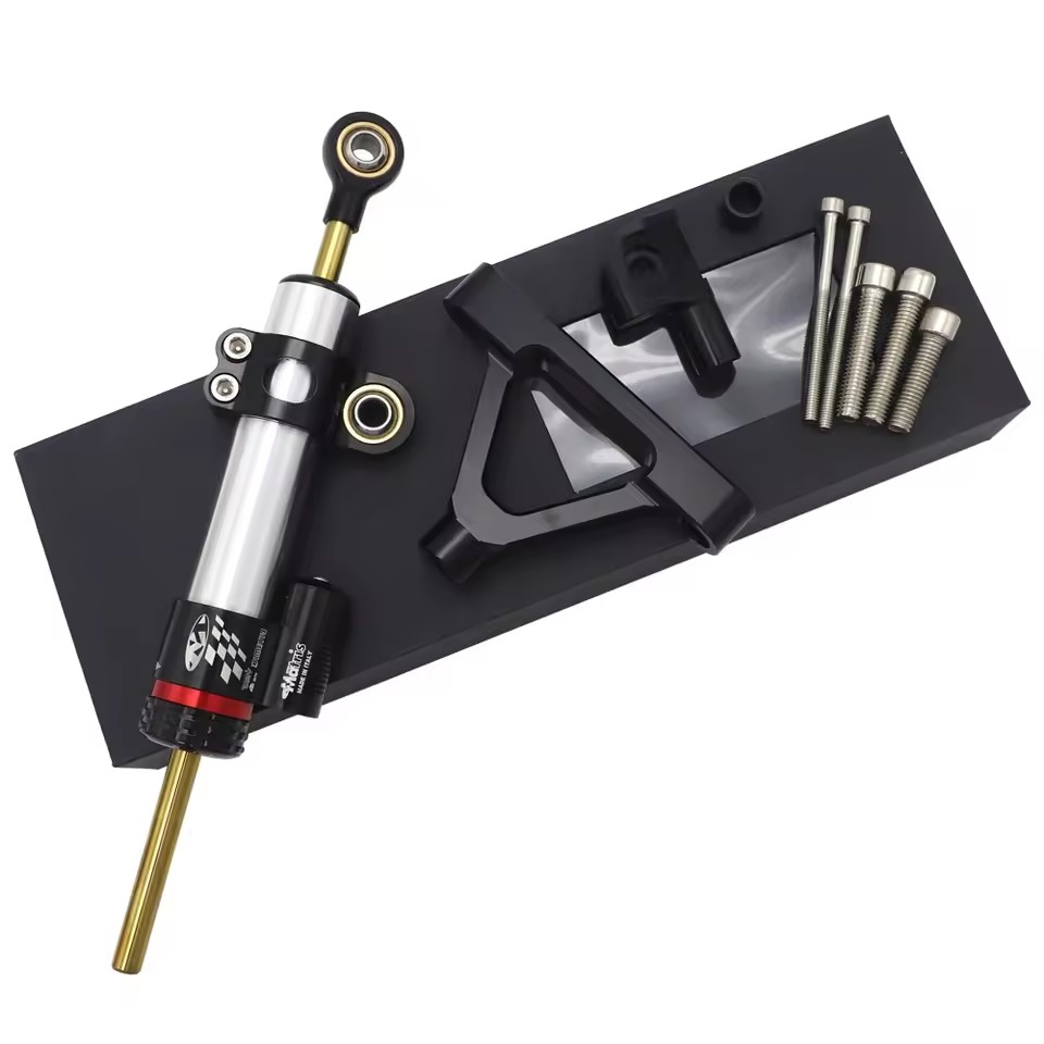 For Kawasaki ZX10R 04-05 Racin - Steering Damper Stabilizer Kit Cnc review and price